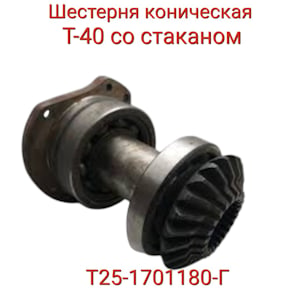 Шестерня Т25-1701180-Г коническая со стаканом Т-40   
