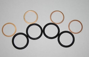 набор уплотнительных колец стакана форсунки Д-240,Д-65