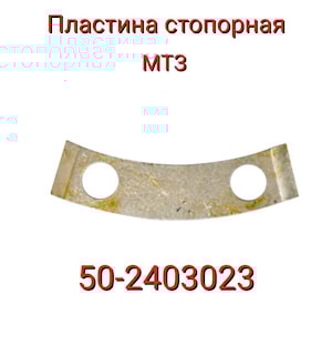 50-2403023 Пластина стопорная МТЗ