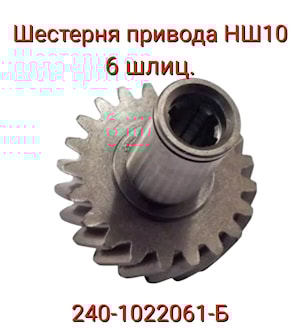 240-1022061-Б Шестерня привода НШ-10 6шл. МТЗ