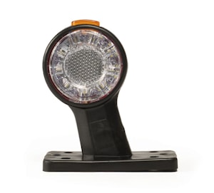 Фонарь габаритный (рога) GF2-100L AE (ГФ-7 AE) LED левый, угол 45° L=100мм, 2 отв., посадка 75мм, кр   