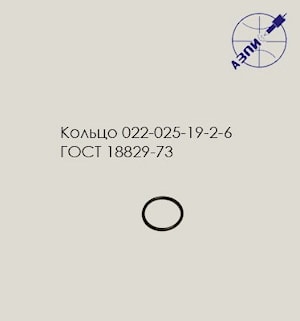 Кольцо 022-025-19-2-6 ГОСТ 18829-73