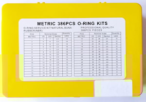 набор резиновых уплотнений 386 шт метрические