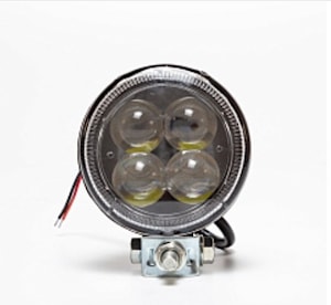 AE12R-4LED-LENS-HC, Фара светодиодная дополнительная, круглая, направленный свет, 4 диода, линзованная 12/24 В
