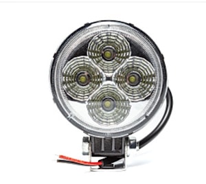 AE12R-4LED-PC Фара светодиодная дополнительная, круглая, рассеянный свет свет, 4 диода 12/24 В
