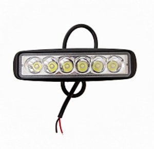 AE18RT-6LED-DRL-HC Фара прямоугольная дневные ходовые огни 6 диодов направленный свет 18W12/24 В