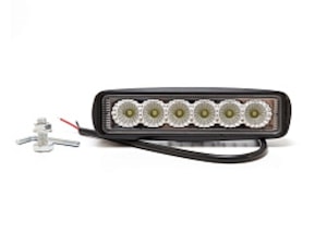 AE18RT-6LED-DRL-PC Фара светодиодная дополнительная, прямоугольная,ДХО 6 диодов рассеянный свет 18W 12/24 В