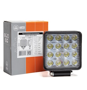AE48S-16LED-55HC Фара светодиодная дополнительная квадратная направленный свет 16 диодов, 48W, (110х55х140) 12/24 В